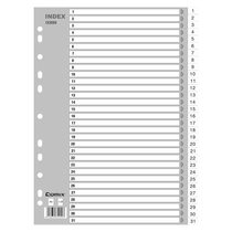 Qix899 easy classification monthly index paper A4 31 pages (1-31) 11 hole PP sorting paper