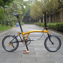 aceoffix retro local tyrants golden domestic small cloth folding bicycle outer three-speed chrome molybdenum steel frame 16 inches