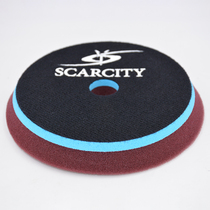 SCARCITY Automotive Painted Face Polished Wool Sponge Disc DA Free Eccentric GA Forced Eccentric RO Straight Hearts Machine