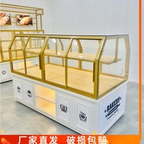 Factory direct bread display cabinet island side cabinet display baking shelf glass commercial cake shop model display cabinet