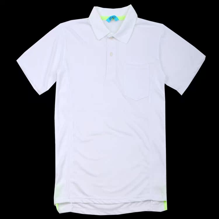 15 yuan two-piece summer dry sweat training flip collar pocket slim short-sleeved sports T-shirt undershirt