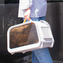 Pet Space Cabin Kitty Skew Satchel Single Shoulder Retro Cat Bag Autumn Winter Windproof Small Dog With Bubblebox Pull Rod box