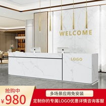 Company car showroom Sales department Front desk desk counter Simple modern bar Custom beauty salon cashier Reception desk