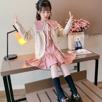 Girl Skirt Spring style 2022 New Yangqi ladies 6-year 9 old girl Han version spring child dress pink one-piece dress