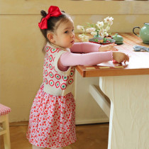 Spot Hao Bao Ma Korea Tong Clothing Import Amber Spring New Fashion Back Small Open Fork Collision Color Knit Horse Chia