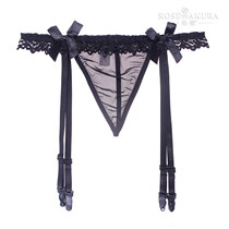 Sex lingerie sexy garter belt ultra-thin transparent underwear one-piece wife sexy wife T pants Garter