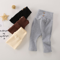 Babys new long pants spring autumns warm and high waistcoat Underpants Fall Newborn Big PP Pants Baby Outside