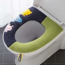 (2 pieces) toilet seat cushion household Four Seasons universal toilet seat cushion toilet cover cartoon zipper seat trap