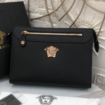Mens dermis Handbags Business Fashion Hand Grip Bag Large Capacity Bull Leather Handbag Beauty Human Head Bag 2022 new
