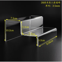 Three-layer acrylic makeup product transparent wallet rack sandalet shoe rack one-piece rack ladder display rack