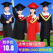 Childrens doctors clothing Kindergarten primary school graduation photo clothing Bachelors clothing Graduation dress photo clothes Doctors hat