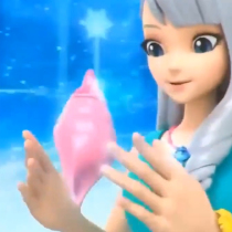 Bara Bara little magic fairy toy Ling Haixin love magic pop ice Blue Star arrow Conch transformation device Audi double diamond