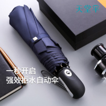 Paradise umbrella fully automatic increased reinforcement folding umbrella sunscreen sun umbrella portable sunny and rainy umbrella male and female students