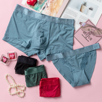 Soft Modal cotton couple underwear hot sexy underwear womens triangle new suit mens boxer pants