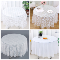 Extra thick disposable tablecloth Round hotel round table Wedding tablecloth Picnic cloth Water-proof non-slip oil-proof leaflet printing