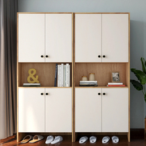 Nordic shoe cabinet high cabinet solid wood modern entrance hall cabinet small household lockers can be customized