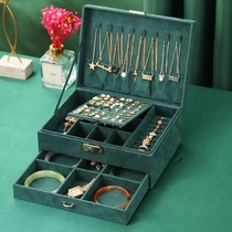 Japanese lock jewelry box childrens high-grade bracelet earrings necklace large-capacity handjewelry storage box