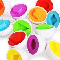 Pairing simulation egg twisting egg shape understanding early education Montessiono 1-3 years old parent-child benefit intelligence spelling toy