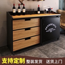 American loft sideboard locker restaurant work Cabinet hot pot restaurant seasoning table Stocker box tea cabinet