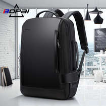 BOPAI Bocard Computer Backpack Men Outdoor Travel Casual Double Shoulder Bag University School Bag Business Function Mens Bag