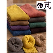 Thickened Stockings Stockings Women Winter Plus Suede Midbarrel Socks Winter Warm Pure Cotton Socks Towels Stockings Stockings Long Silo Thick Socks
