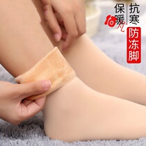 100 SOCKS WOMAN MIDBARREL FALL WINTER PLUS SUEDE THICKENED WARM SNOWY SOCKS HOME MEN AND WOMEN WEAR FLOOR SOCKS DAMP