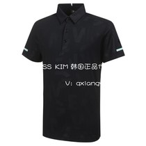 South Korea W ANGLE golf mens 21 summer golf Korean version lapel half buckle breathable short-sleeved T-shirt