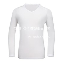 South Korea Munsingwear 21 summer golf suit men V-neck cold feeling base long sleeve T-shirt
