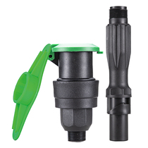 Garden water intake valve quick water intake 6-point plug rod 1 inch key Rod green water intake lawn car wash pipe joint