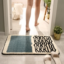 Minimal light luxury absorbent mat foot mat toilet door non-slip mat home door carpet bathroom mat