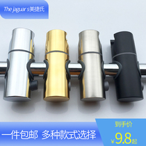 Toilet bath shower hanging shower head holder black gold plating color rain sliding sleeve accessories