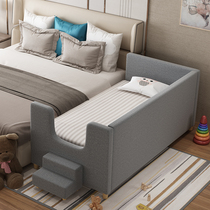 Childrens splicing bed boy plus wide edge baby small spelling bed custom soft bag boy baby single bed separated bed artifact