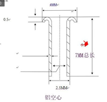 Aluminum all hollow rivets 2 5*6 total length 16 yuan one thousand