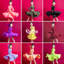 Lolita girls custom thin professional Latin dance clothing Childrens competition regulations clothing Childrens grading standard clothing