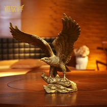Tongxinxiang all copper Dapeng spread wings eagle ornaments office exhibition Hongtu handicraft opening gift ornaments
