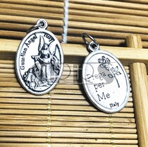  Church items Imported from Italy double-sided holy card pendant Guardian Angel 2 2cm single pack