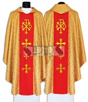  Catholic relics Imported from Poland Priest priest priest sacrificial clothing Golden sacrificial cloak 661-GC16
