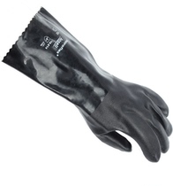  Ansell Ansell 12-214 PVC chemical resistant gloves with thick cotton liner