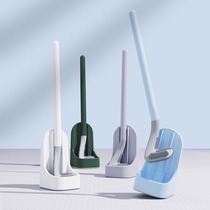 Black technology New Japanese original imported toilet brush without dead ends household toilet artifact silicone model horse hard brush