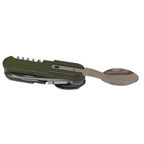 Yanxu multi-function camping tableware Knife fork and spoon bottle opener Multi-function portable tableware Multi-purpose camping tool set