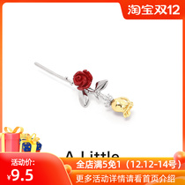 A Little Little Little Prince rose pin sweater metal brooch collar pin suit corsage accessories gift tide