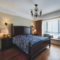 American country oak full solid wood bed sheet double bed 1 8 meters Modern simple air pressure high box storage bed 1 5m