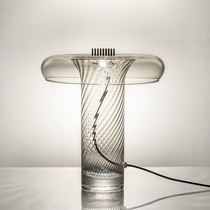 Nordic creative post-modern glass model room bedside modern study desk light luxury designer lamp