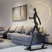 Human body sculpture decoration floor lamp postmodern model room Exhibition hall Sales office Shopping mall Hotel lobby decoration floor lamp