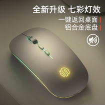 Infike M1L wireless mouse mute rechargeable style girls glowing silent boys e-sports games mechanical office computer notebook Universal Unlimited suitable for Xiaomi Apple Dell