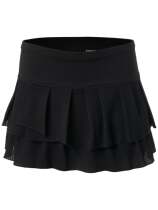 Lucky in Love Womens Core Pleat Tier Skirt - Black