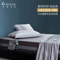 100 Tencel Air Conditioning Soft Mat Ice Silk Mat Bed Hats Washable Folding 1 8m Bed Three Piece Set 1 5 m