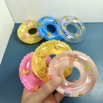 (a bit of air-leakage half-price treatment) Microminiature Wakehouse accessories Swimming ring model 6 Sub-small yellow duck swimming ring Pink