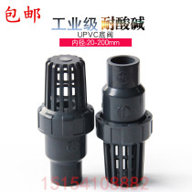  UPVC pipe fittings PVC bottom valve Water pump check valve Flower basket head plastic water pipe pumping fish tank terminal check valve