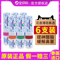 6-pack Thai Peppermint Field Inhaler Floral Nose Pass Mint Eight Fairy tube refreshes the mind